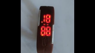 How to set time in LED watch [upl. by Dani]