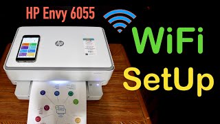 HP Envy 6055 WiFi SetUp [upl. by Goldston810]