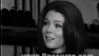 Diana Rigg short interview clip 1964 [upl. by Ergener]