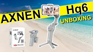 Gimbal Axnen Hq6  UNBOXING  Melhor custo benefício do momento [upl. by Anicart]