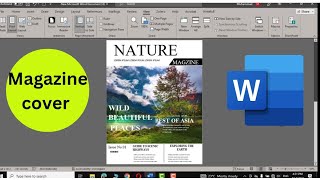 How to create Cover Page of Magazine in Microsoft Word coverpagewordtutorials [upl. by Aubry]