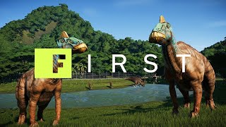 Jurassic World Evolution Isla Tacano Reveal  IGN First [upl. by Malita937]