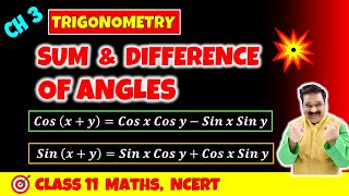 8 Sum amp Difference of Angles Trigonometric functions Trigonometry NCERT Class 11 Maths [upl. by Nellac]