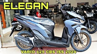 REVIEW VARIO 125 CBS ISS TERBARU 2024 WARNA BARU MATTE BLUE 🔥 [upl. by Ilwain]