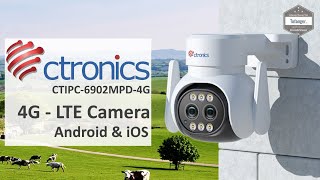 Ctronics 4G Camera extérieure  App Ctronics Pro  CTIPC6902MPD4G  Android amp iOS  Unboxing [upl. by Kallick]