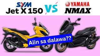 SYM Jet X 150 vs Yamaha NMAX  Side by Side Comparison  Quick Specs amp Price  2023 Philippines [upl. by Leasim101]