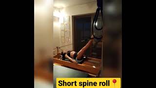 Pilates Reformer shortspineroll reformer advancedpilates ameliedancefitness jackknife pilates [upl. by Inman]