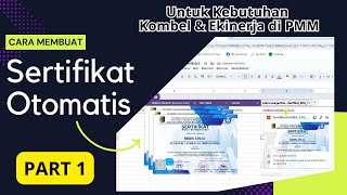 Cara Membuat Sertifikat Otomatis Untuk Kebutuhan Ekinerja Part 1 [upl. by Masuh]