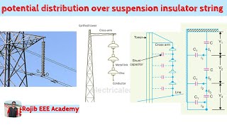 Potential Distribution Over Suspension Insulator String  Power System Analysis [upl. by Bauer]