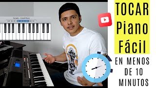 Cómo Tocar Piano En Menos De 10 Minutos  Facil y Rapido  Clases De Piano [upl. by Pinto]