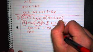 Introduction to 14 Solving Equations including one solution no solutions infinite solutions [upl. by Eirlav656]