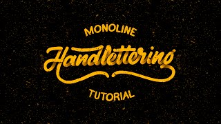 Hand Lettering Tutorial for Beginners  Monoline [upl. by Pacheco327]