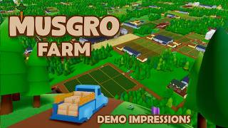 NEW Farm Factory Production Game  Relax amp Build Huge Farms  Musgro Farm Demo Impressions [upl. by Aicad919]