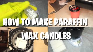 HOW TO MAKE SCENTED CANDLES USING PARAFFIN WAX [upl. by Harte]