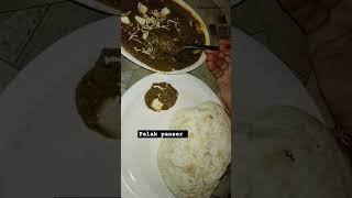 Palak paneer amravati chulangan restaurant paneershortviralshort trendingshorts [upl. by Tloc]