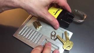 191 Master Lock 931 Shielded Shackle Padlock Picked and Gutted [upl. by Ecitnirp]