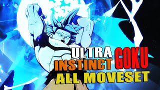 DBFZ All Ultra Instinct Goku Moveset [upl. by Doughman170]