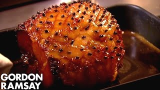 CHRISTMAS RECIPE Honey Glazed Ham With Pear amp Saffron Chutney [upl. by Yramesor283]