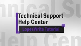 LopesWrite Tutorial [upl. by Fisoi]