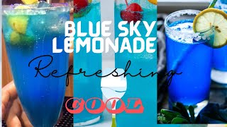 Blue sky lemonade  how to make blue sky lemonade  like cafe  at home yt drink refreshing [upl. by Anigal171]