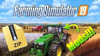 HOW TO DOWNLOAD AND INSTALL MODS IN FARMING SIMULATOR 19FS19 [upl. by Alleras]