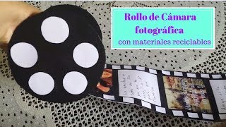 Rollo de Cámara Fotográfica con Materiales Reciclables  DiyAlejandra detalle reciclaje DIY [upl. by Parthenia]