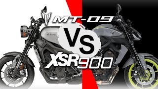 MT09 vs XSR900 test review by 6Tdegrees [upl. by Llenart]