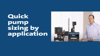 Quick pump sizing by application [upl. by Feld350]