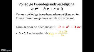 Nulwaarden en tekenschema van een tweedegraadsfunctie algebraïsch [upl. by Eleynad]