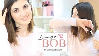 Corte largo bob  Bob haircut [upl. by Hannahoj]