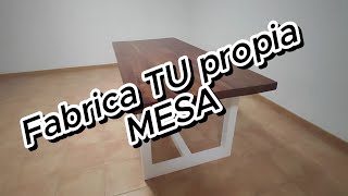 💥CÓMO hacer una MESA de COMEDOR RÚSTICA 👉 PASO a PASO  TUTORIAL  ⚠️ [upl. by Nairadas349]