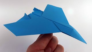 Come Fare un Aeroplano di Carta  JET Fighter Molto Facile [upl. by Genna700]