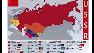 Former Soviet Union USSR Countries  USSR Countries List [upl. by Meesan]