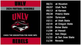 2024 UNLV Rebels Football Schedule [upl. by Ilario44]