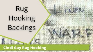 Rug Hooking Backings [upl. by Alphonse]