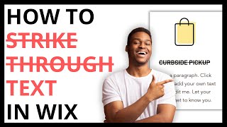 How to Strikethrough Text in Wix QUICK GUIDE [upl. by Ocihc]