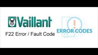 Vaillant ECO Tec pro 24 fault code f22 f22 [upl. by Iadrahs]