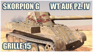 Skorpion G WT auf Pz IV amp Grille 15 • WoT Blitz Gameplay [upl. by Relyhcs]