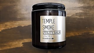 Beard Balm Review  BeardBrand Utility Balm  Temple Smoke [upl. by Baalbeer]