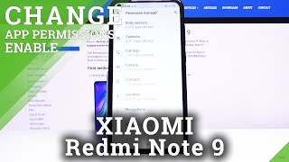 How to Enable App Permissions in XIAOMI Redmi Note 9 – Find App Permissions Section [upl. by Gnohc46]