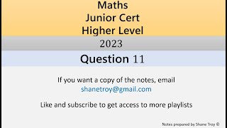 2023 JC HL Question 11 [upl. by Warila]