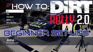 Dirt Rally 20 Beginner Setup Tips [upl. by Fanchet]