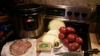 Pressure Cooker Irish colcannon potatoes and pork chops comfort food [upl. by Ateerys]