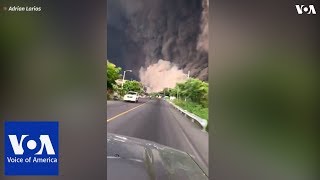 Brave Guatemalans drive toward ash cloud to help people after Fuego volcano eruption [upl. by Hsan]