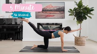 5 MIN ab workout for beginners  tone amp sculpt no equipment [upl. by Bois]