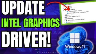 How To Update Intel Graphics Driver On Windows 1011 [upl. by Adleme]