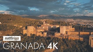 Granada  4k Cinematic Drone Footage  Alhambra [upl. by Hedwig6]