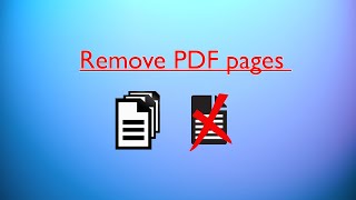 How to remove pages from PDF file easily [upl. by Esdras]