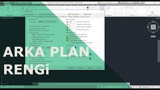 Autocad Arka Plan Rengini Değiştirme [upl. by Anse]