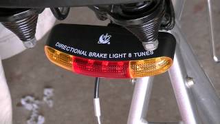 Bike headlight taillight brake light 8 tune horn combo review [upl. by Fanchet]